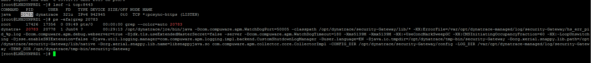 Solved: Use of 8443 port on a Managed Installation version 1.168 - Dynatrace  Community