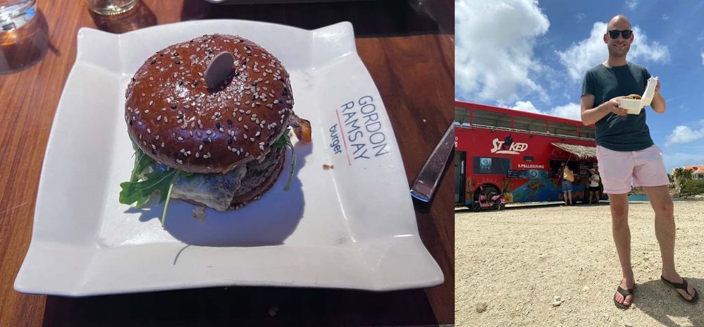 LEFT: Ended Perform 2023 with a nice burger. / RIGHT: Couldn’t resist a burger…... again. ;)
