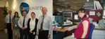 LEFT: Compuware UK Technical Support team. / RIGHT: Working in the Compuware UK office.