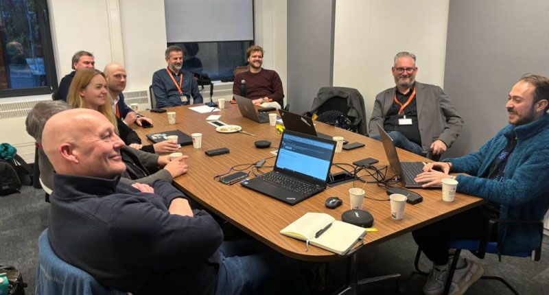 Together with my teammate, Daniel Cely, giving a coaching session to one of our partners on our visit to the Netherlands. I am taking the picture, hence the empty chair.