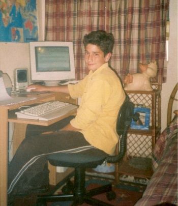 Me at home years, years back.
