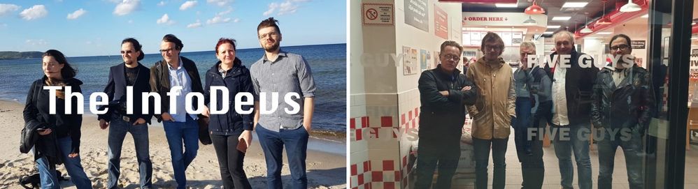 Doc and Supportability teams rock it in Sopot, Poland / Five guys: Five Guys is a Dynatrace Doc team thing since our workshop in Barcelona in 2020. Don’t ask...  :)