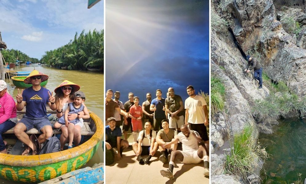Rohit's passions - family, football team and hiking.
