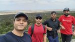 Hiking with friends.