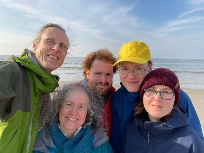 Family photo in Zandvoort, 2022.