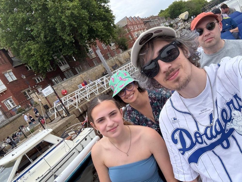 On holiday in York with the family.