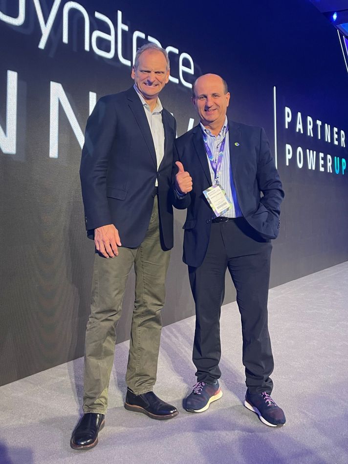 Sharing ideas and vision with Rick McConnell — a snapshot from Dynatrace Innovate Roadshow.