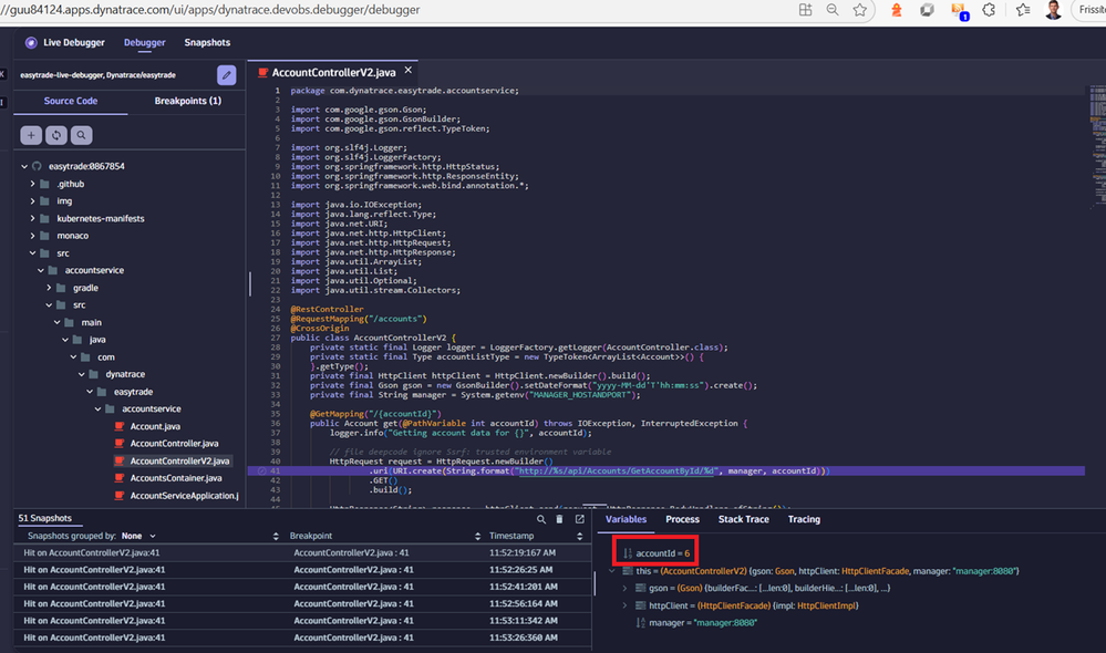 GEN3 Live debugger GUI
