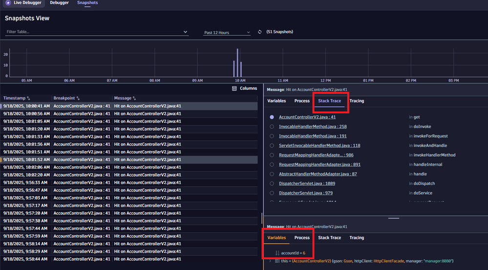 GEN3 Live debugger snapshot