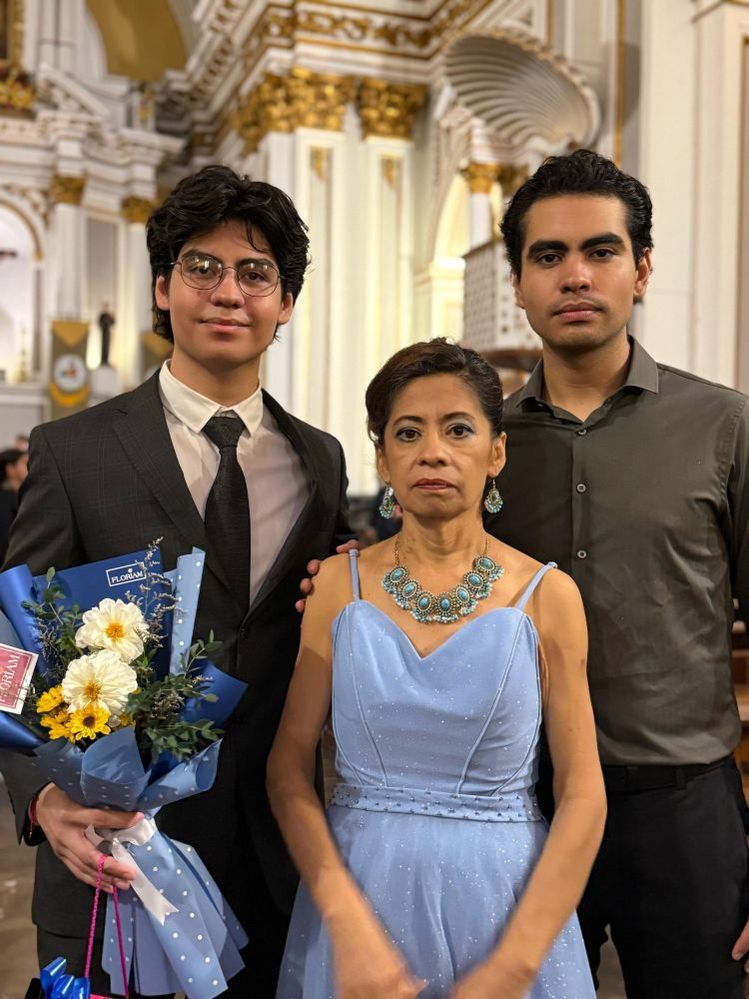 Graduation photo with my mom.