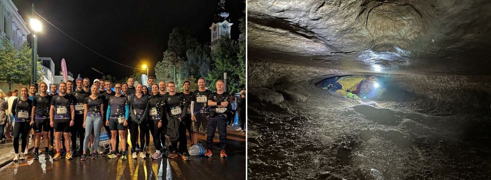Linz crew doesn’t sit still — running through the night, crawling through caves. Nice!