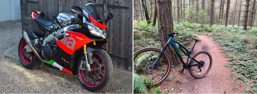 From mountain trails to racing tracks - he loves two wheels.