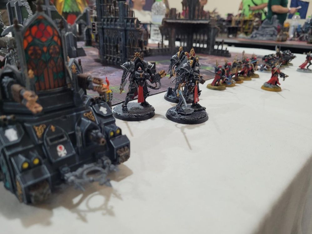 My Nuns with Guns at a local 40K tournament.