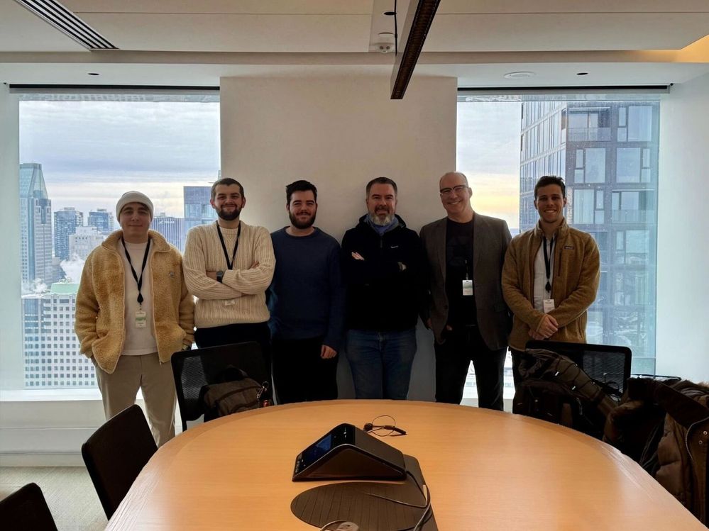 On site at Complexe Desjardins, in Montreal, to meet our customer Desjardins.