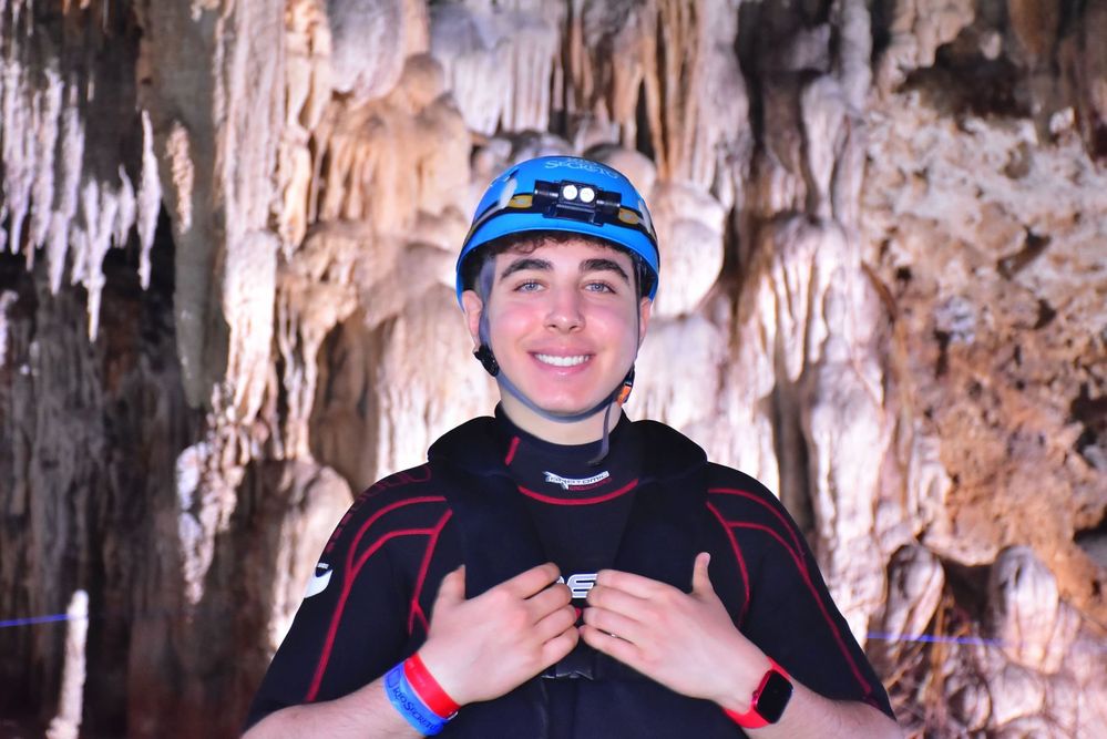 This was inside the Mexican’s cenote, in Cancun. Maya used to enter cenotes and remain in pitched dark to find their courage. They believed cenotes were portals to the underworld.