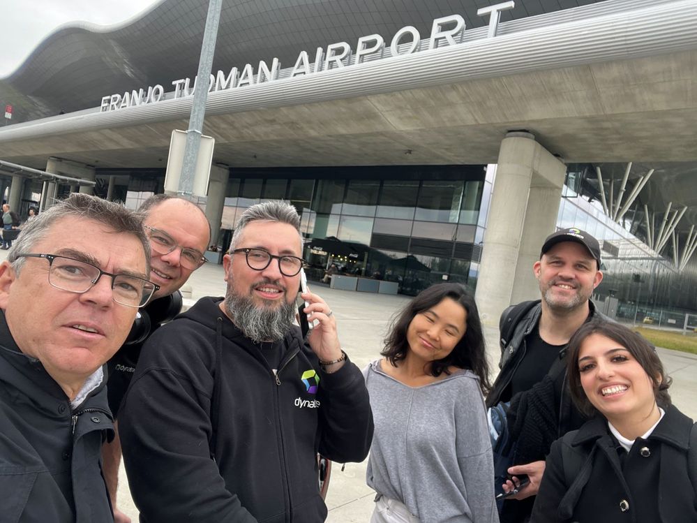 Arrival in Zagreb with my colleagues for Emea Ace Reconnect 2025 (I’m in the front left).