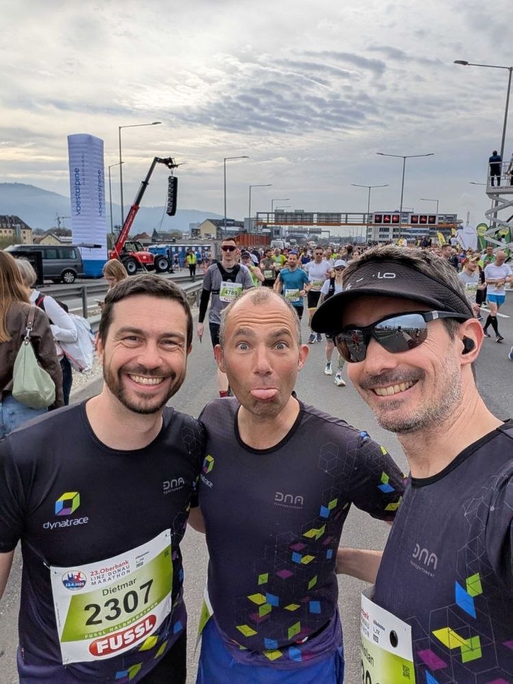 A team at work, a team on the run.