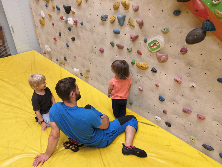 Climbing with the boys