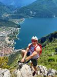 Via ferrata at lake Garda