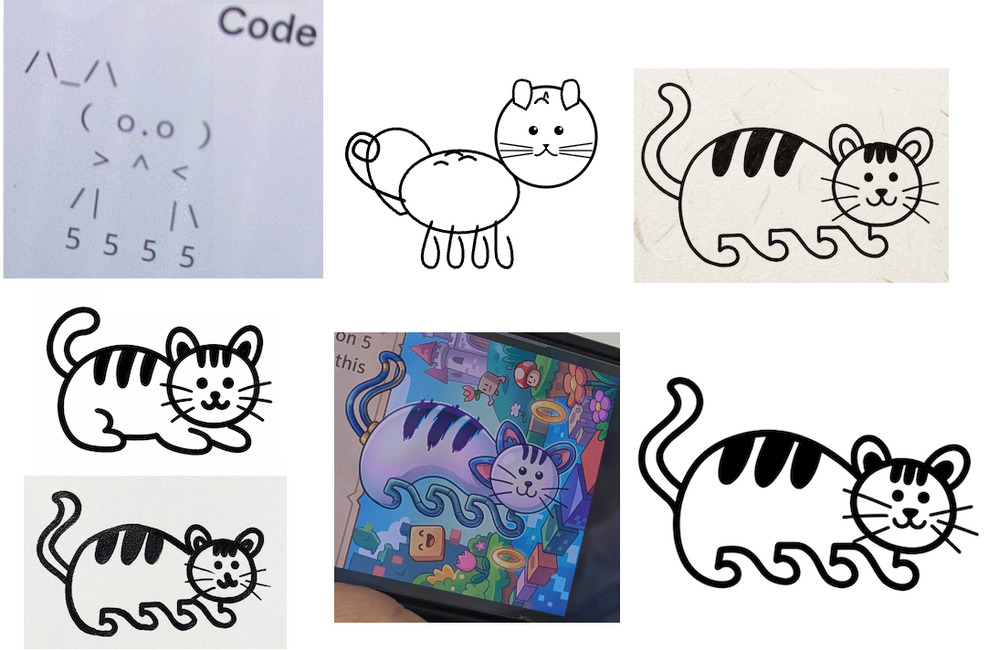 "Features" created using AI tools, different methods.