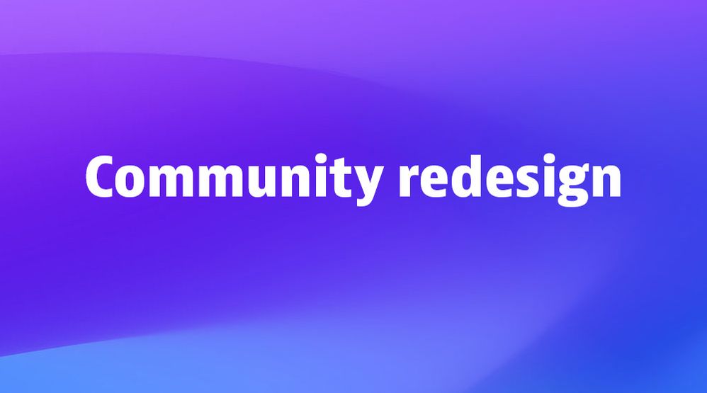 Community update: Redesign of the forums