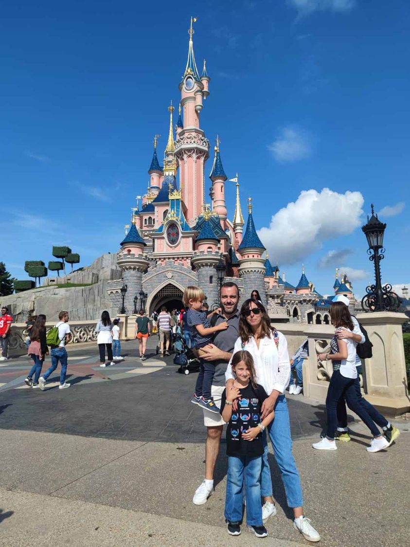 With my family on Disneyland Paris! Kids don’t stop asking to go back again…