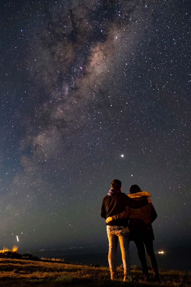 Me and my wife under the milky way.