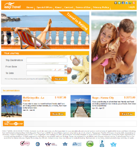 Search and book a journey on the easyTravel web frontend with a realistic multi step booking process.