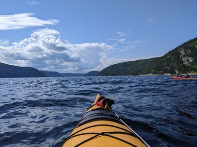 Kayaking on Saguenay Fjord